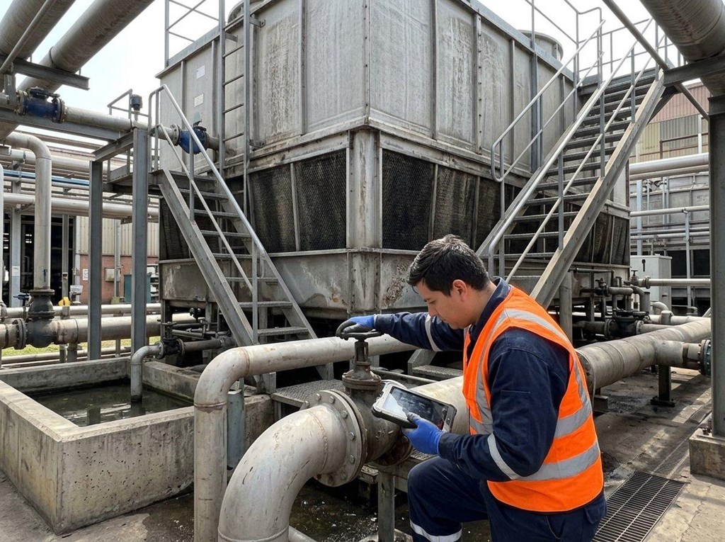 Foto 1 Control de legionella en torres de refrigeración industriales en Pontevedra