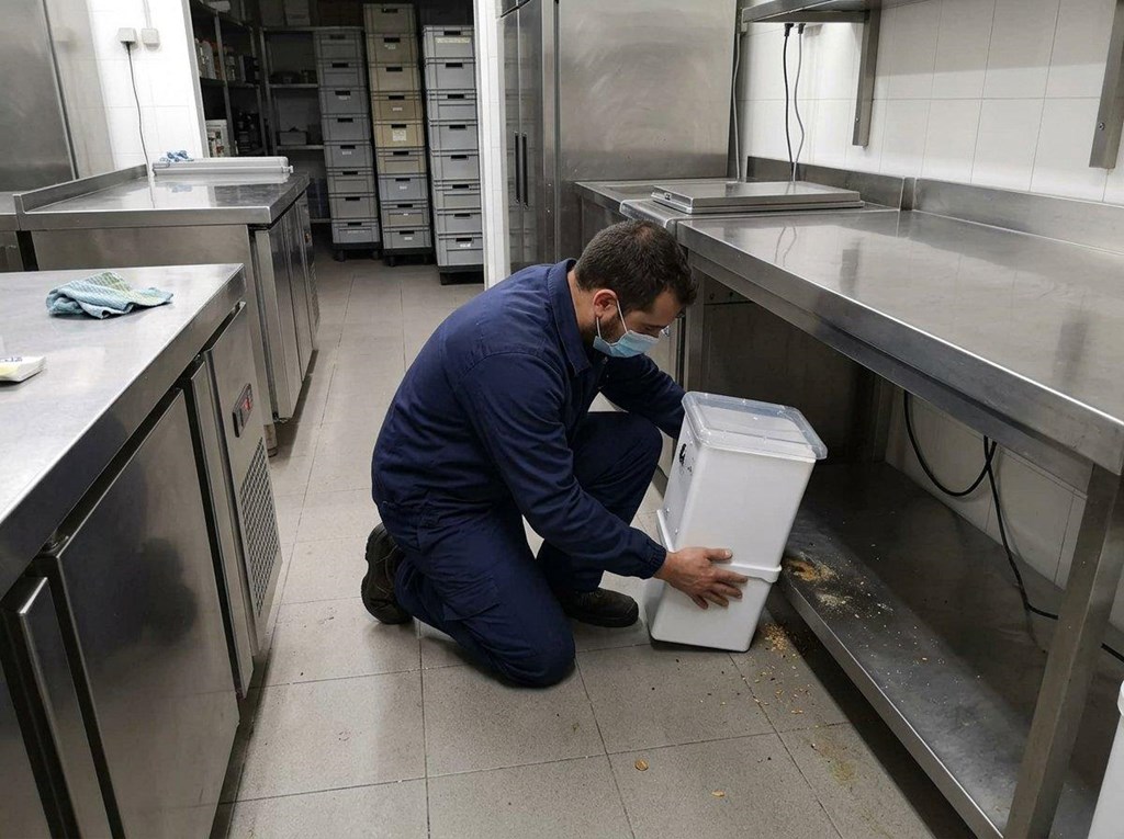 Foto 1 Desratización ecológica con sistema Ekomille en industria alimentaria en A Coruña
